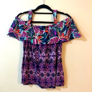 Anthropologie Fig and Flower Top